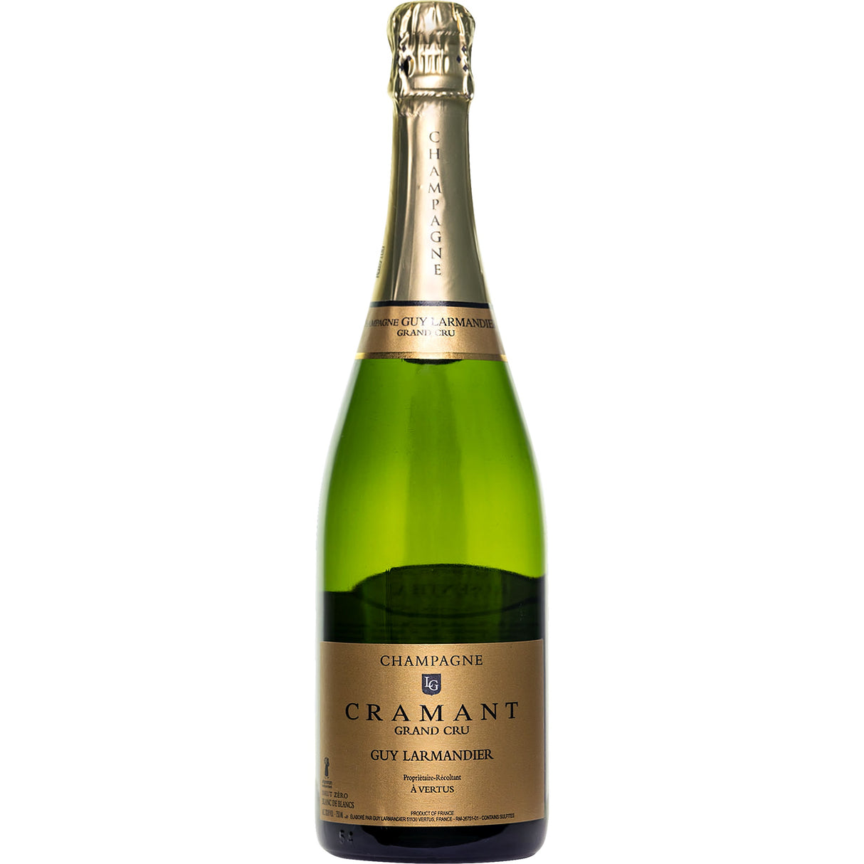 Guy Larmandier Grand Cru Cramant Blanc de Blancs Brut Zero - Grain & Vine | Natural Wines, Rare Bourbon and Tequila Collection