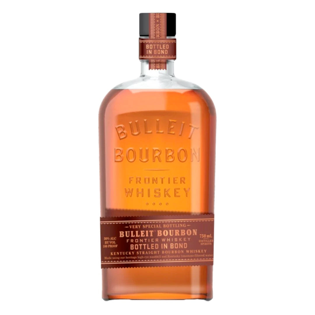 Bulleit Frontier Whiskey Bottle in Bond Kentucky Straight Bourbon Whiskey - Grain & Vine | Natural Wines, Rare Bourbon and Tequila Collection