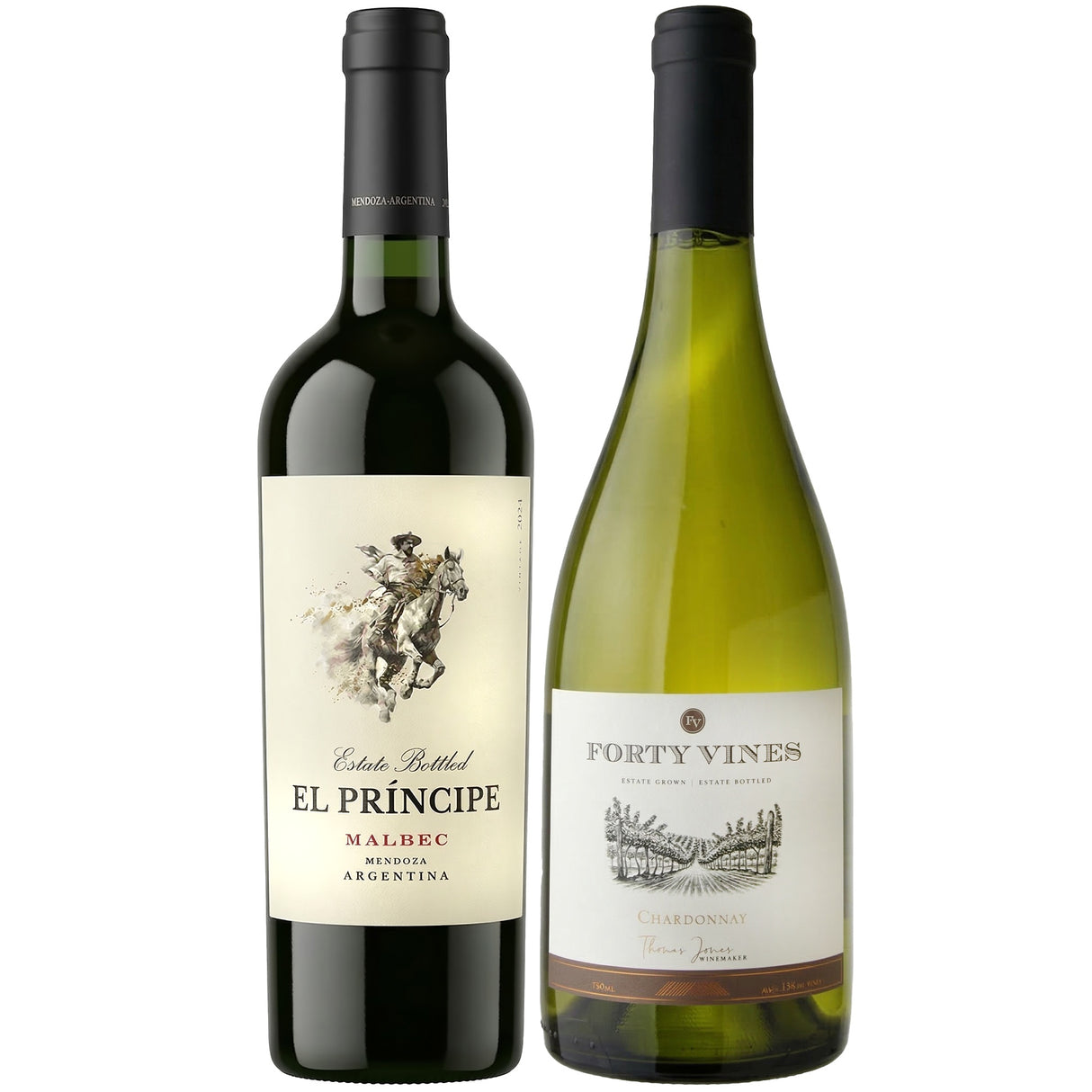 El Principe Malbec & Forty Vines Chardonnay