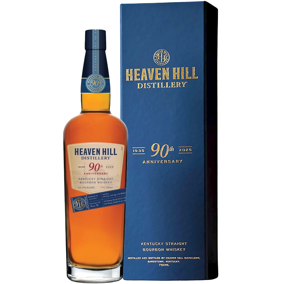 Heaven Hill Distillery 90th Anniversary Kentucky Straight Bourbon Whiskey