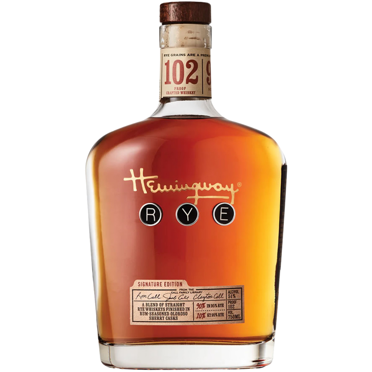 Hemingway Signature Edition Rye Whiskey - Grain & Vine | Natural Wines, Rare Bourbon and Tequila Collection