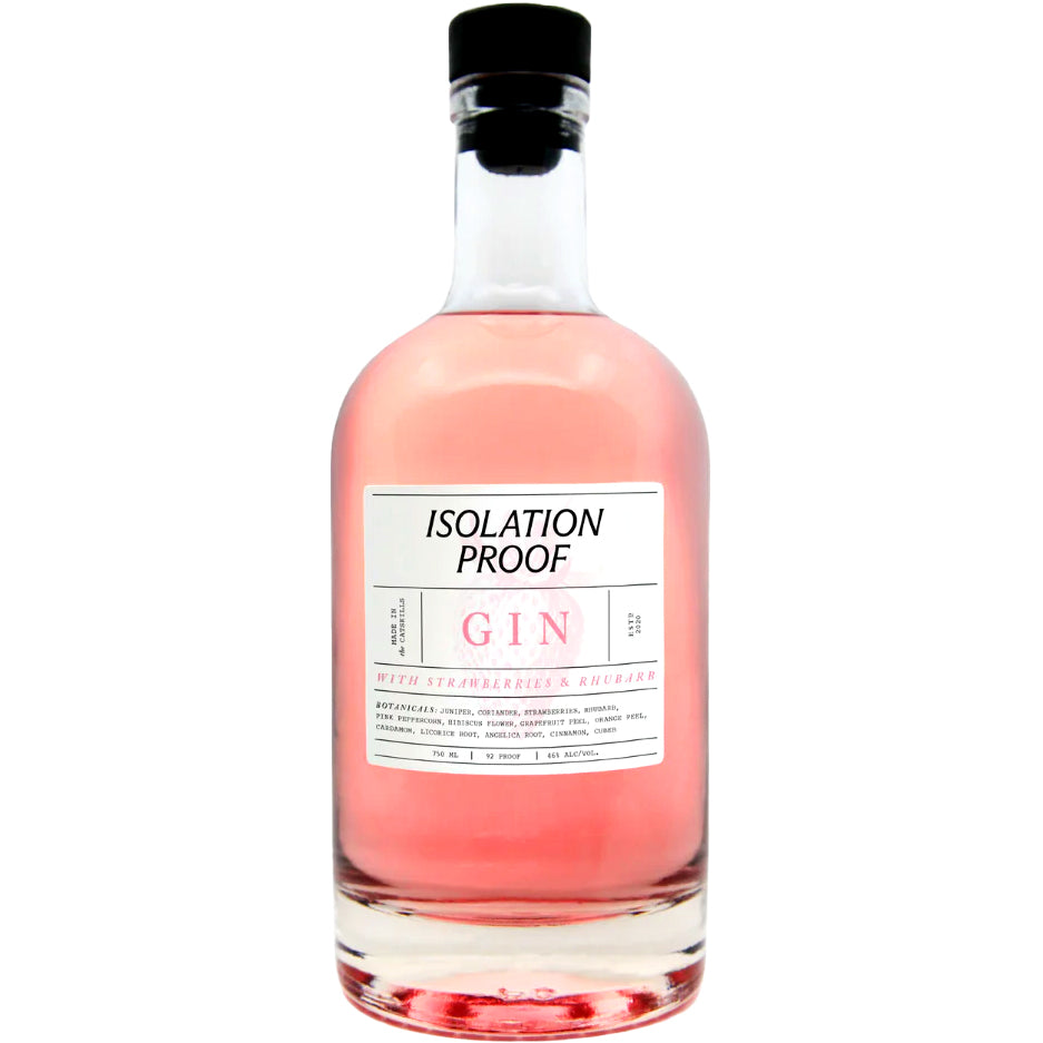 Isolation Proof Strawberries & Rhubarb Gin - Grain & Vine | Natural Wines, Rare Bourbon and Tequila Collection