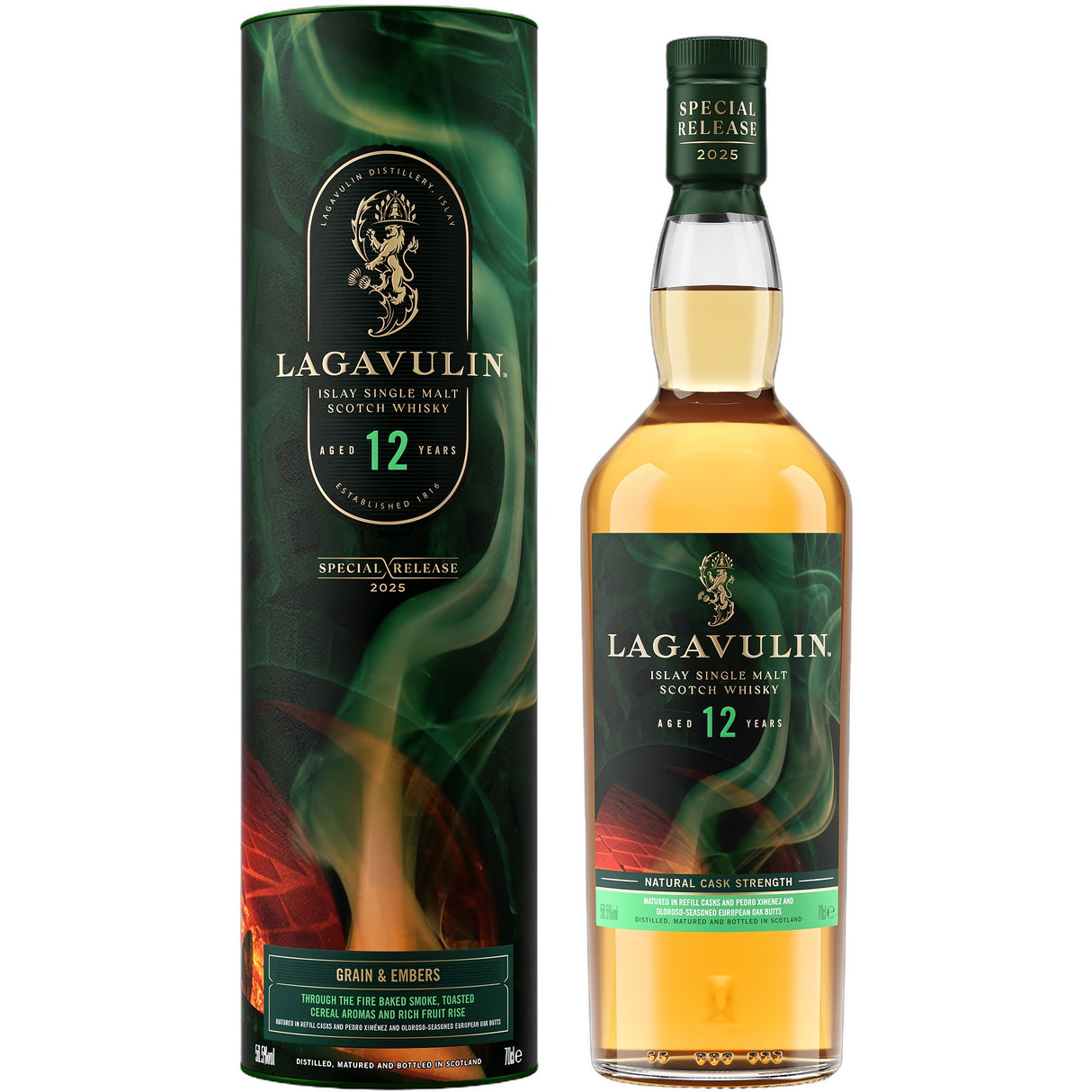 Lagavulin "Grain & Embers" Aged 12 Years Old Islay Single Malt Scotch Whisky 2025 Special Release