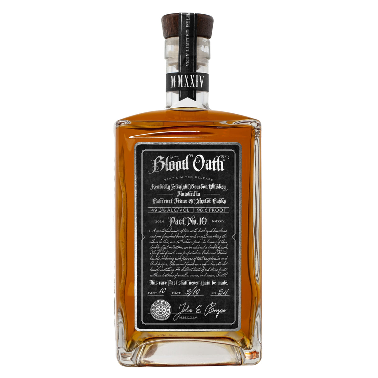 Blood Oath Kentucky Straight Bourbon Whiskey Pact No.10 - Grain & Vine | Natural Wines, Rare Bourbon and Tequila Collection