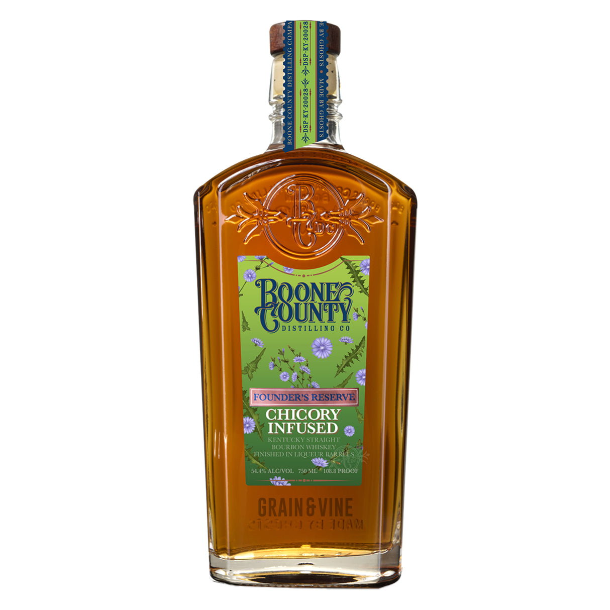 Boone County Distilling Co Founder's Reserve Chicory Finished Bourbon - Grain & Vine | Natural Wines, Rare Bourbon and Tequila Collection