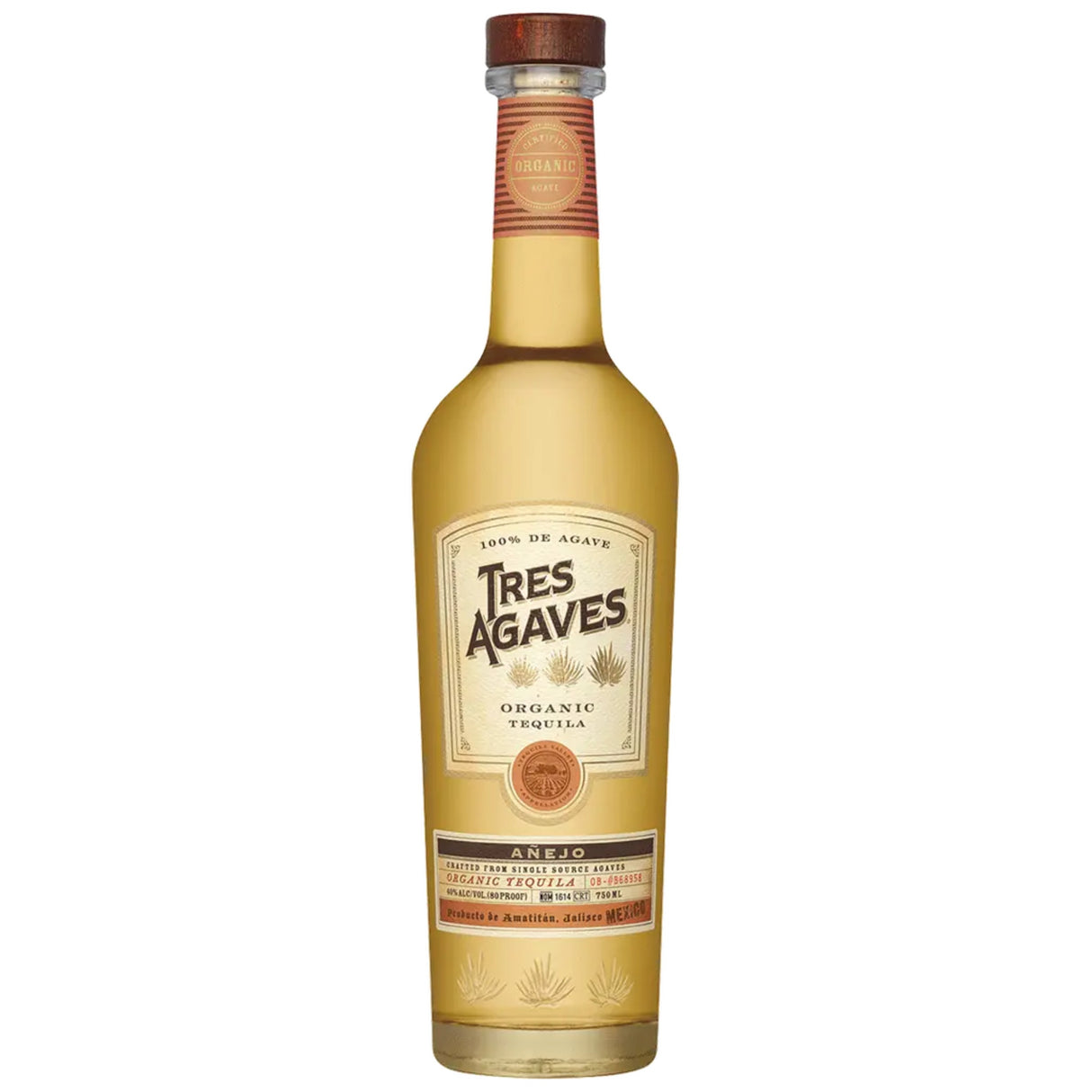 Tres Agaves Organic Tequila Anejo - Grain & Vine | Natural Wines, Rare Bourbon and Tequila Collection