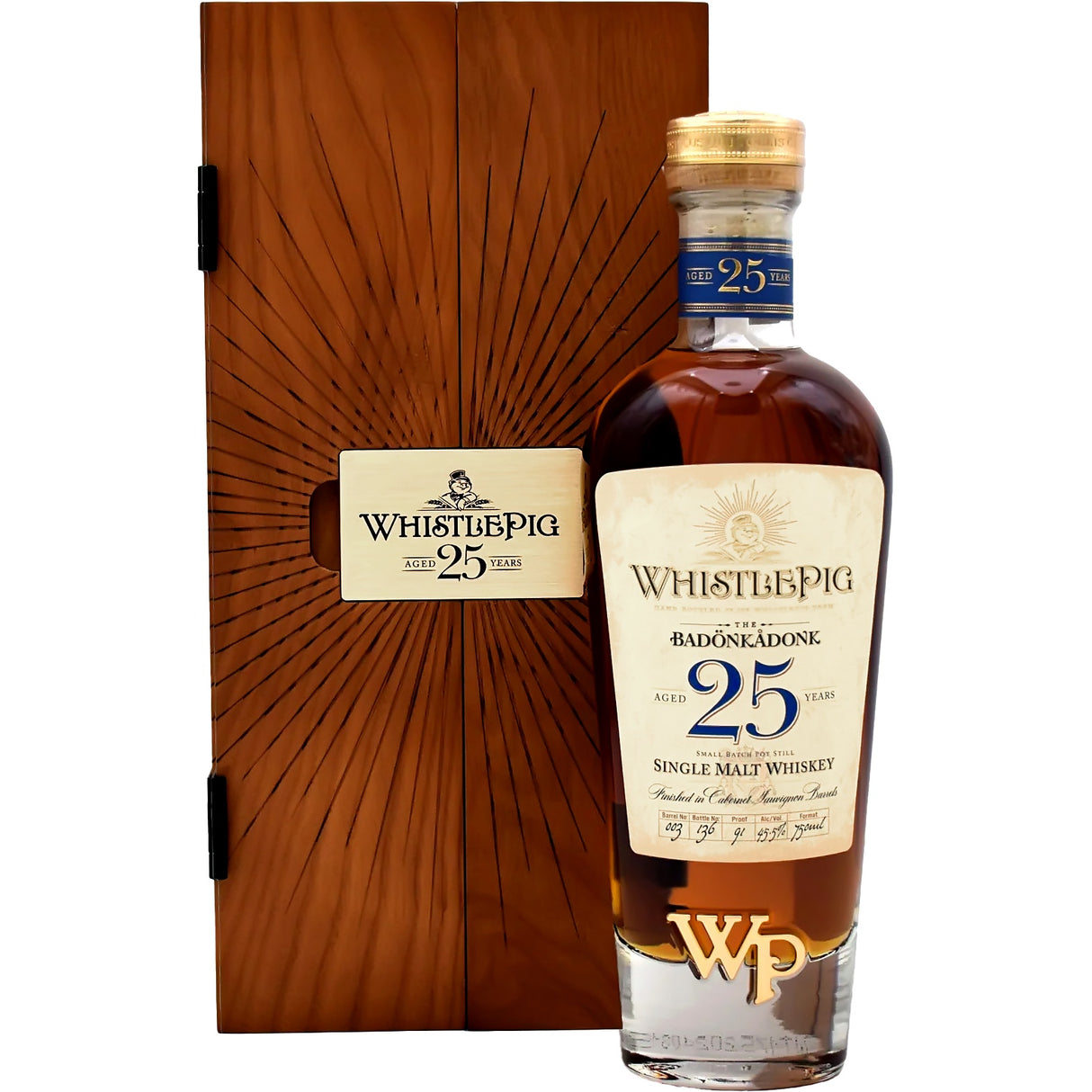 WhistlePig The Badonkadonk 25 Years Single Malt Whiskey - Grain & Vine | Natural Wines, Rare Bourbon and Tequila Collection