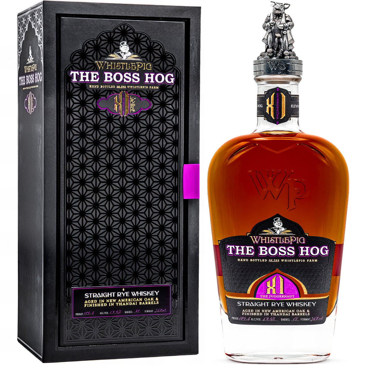 WhistlePig The Boss Hog "The Juggernaut" XI Edition Straight Rye Whiskey - Grain & Vine | Natural Wines, Rare Bourbon and Tequila Collection