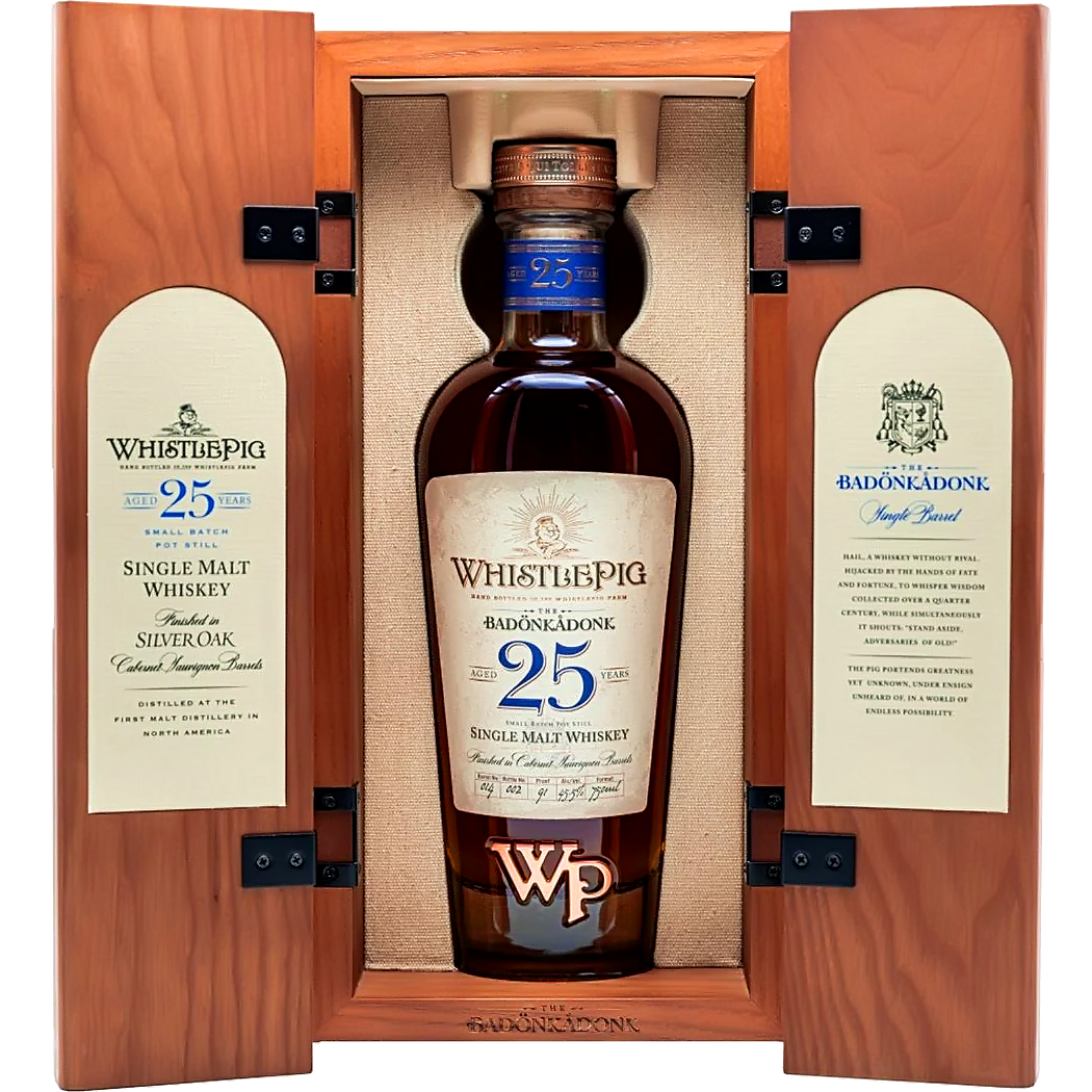 WhistlePig The Badonkadonk 25 Years Single Malt Whiskey - Grain & Vine | Natural Wines, Rare Bourbon and Tequila Collection