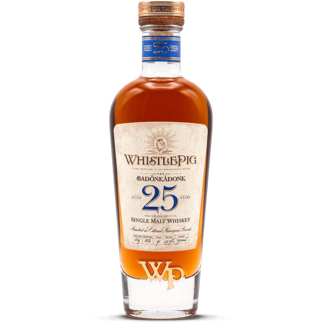 WhistlePig The Badonkadonk 25 Years Single Malt Whiskey - Grain & Vine | Natural Wines, Rare Bourbon and Tequila Collection
