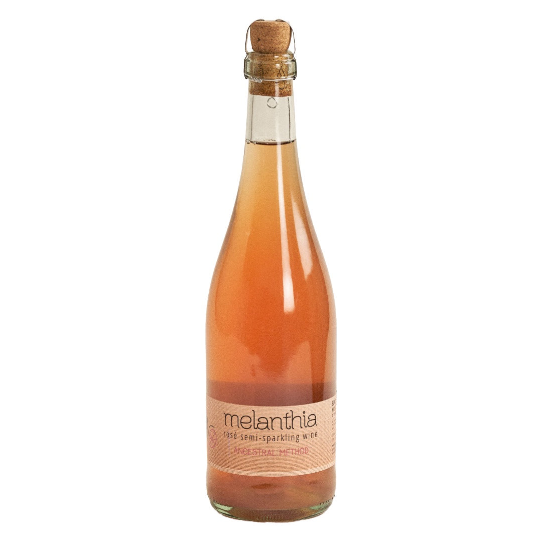 Papras Bio Wines Tyrnavos Melanthia Ancestral Method Semi-Sparkling Rose