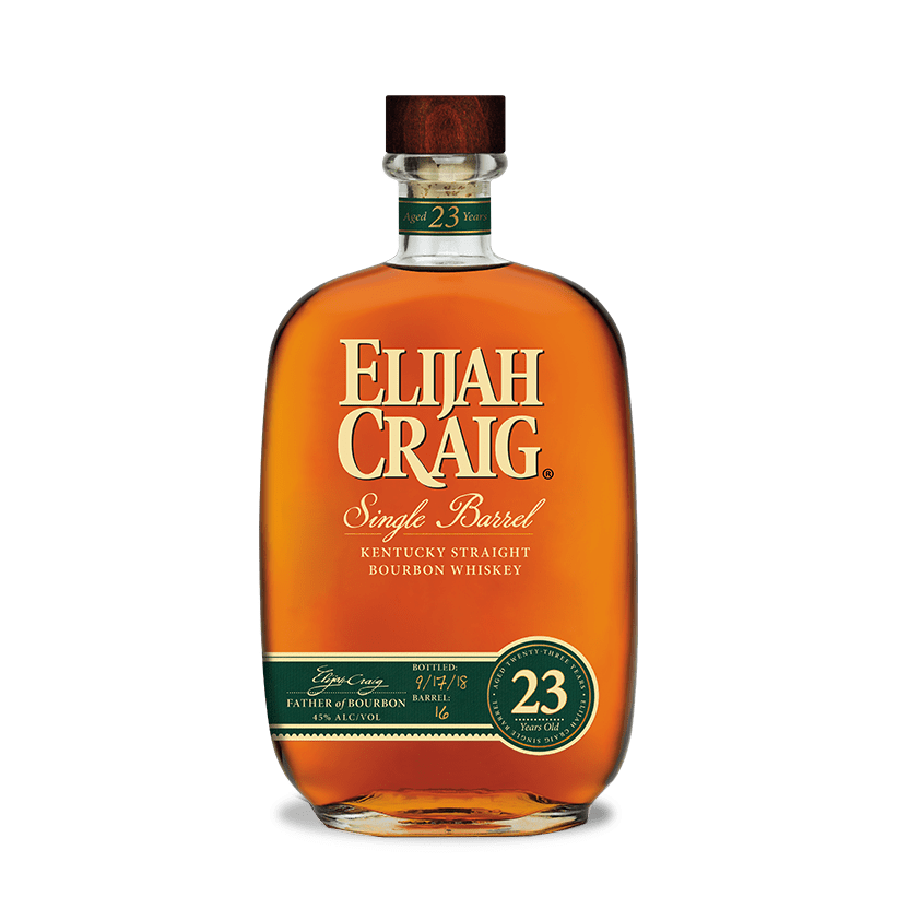 Elijah Craig 23 Year Single Barrel Kentucky Straight Bourbon Whiskey - Grain & Vine | Natural Wines, Rare Bourbon and Tequila Collection