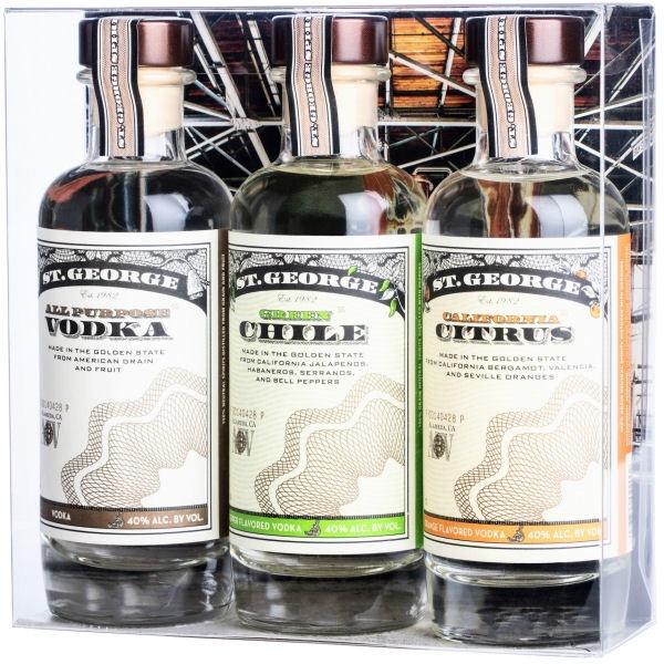St. George Vodka 3pack Gift Set - Grain & Vine | Natural Wines, Rare Bourbon and Tequila Collection