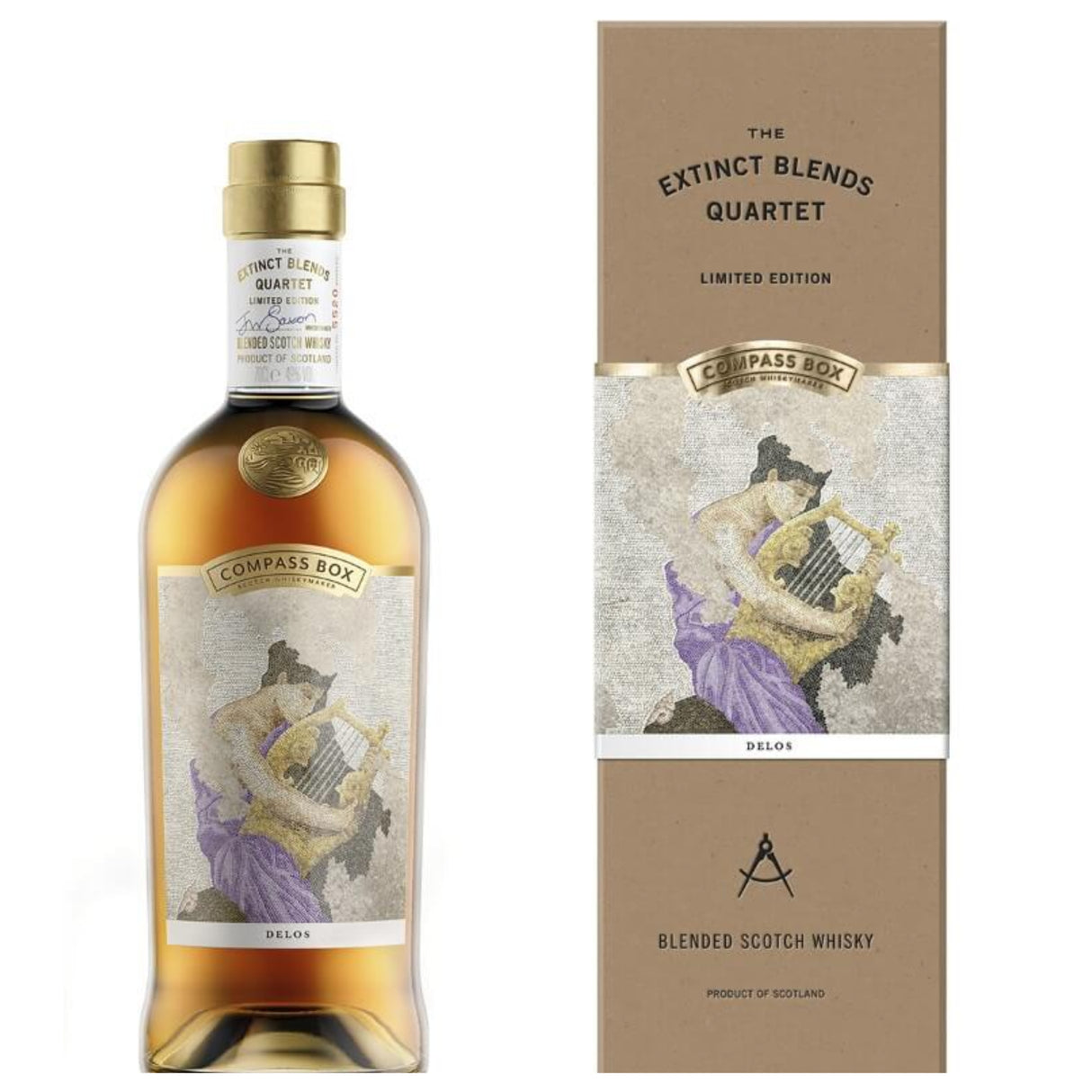 Compass Box Extinct Blends Quartet "Delos" Limited Edition Blended Scotch Whisky - Grain & Vine | Natural Wines, Rare Bourbon and Tequila Collection
