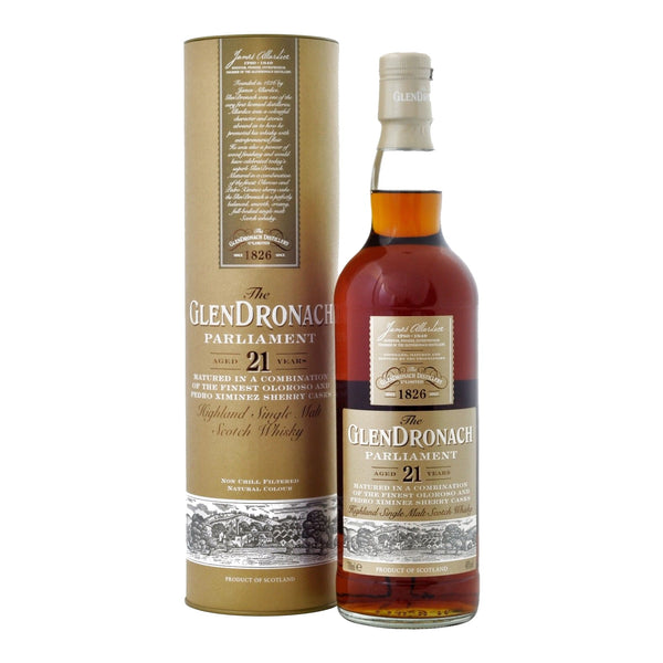 The GlenDronach 21 Years Old Parliament Highland Single Malt Scotch Whisky - Grain & Vine | Natural Wines, Rare Bourbon and Tequila Collection
