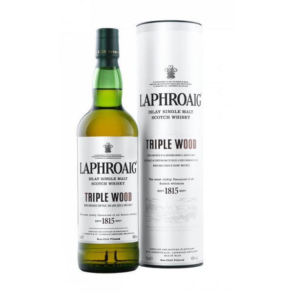 Laphroaig Triple Wood Islay Single Malt Scotch Whisky - Grain & Vine | Natural Wines, Rare Bourbon and Tequila Collection