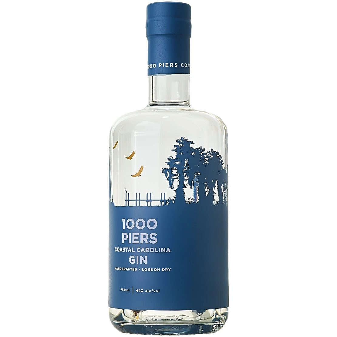 1000 Piers Coastal Carolina London Dry Gin - Grain & Vine | Natural Wines, Rare Bourbon and Tequila Collection