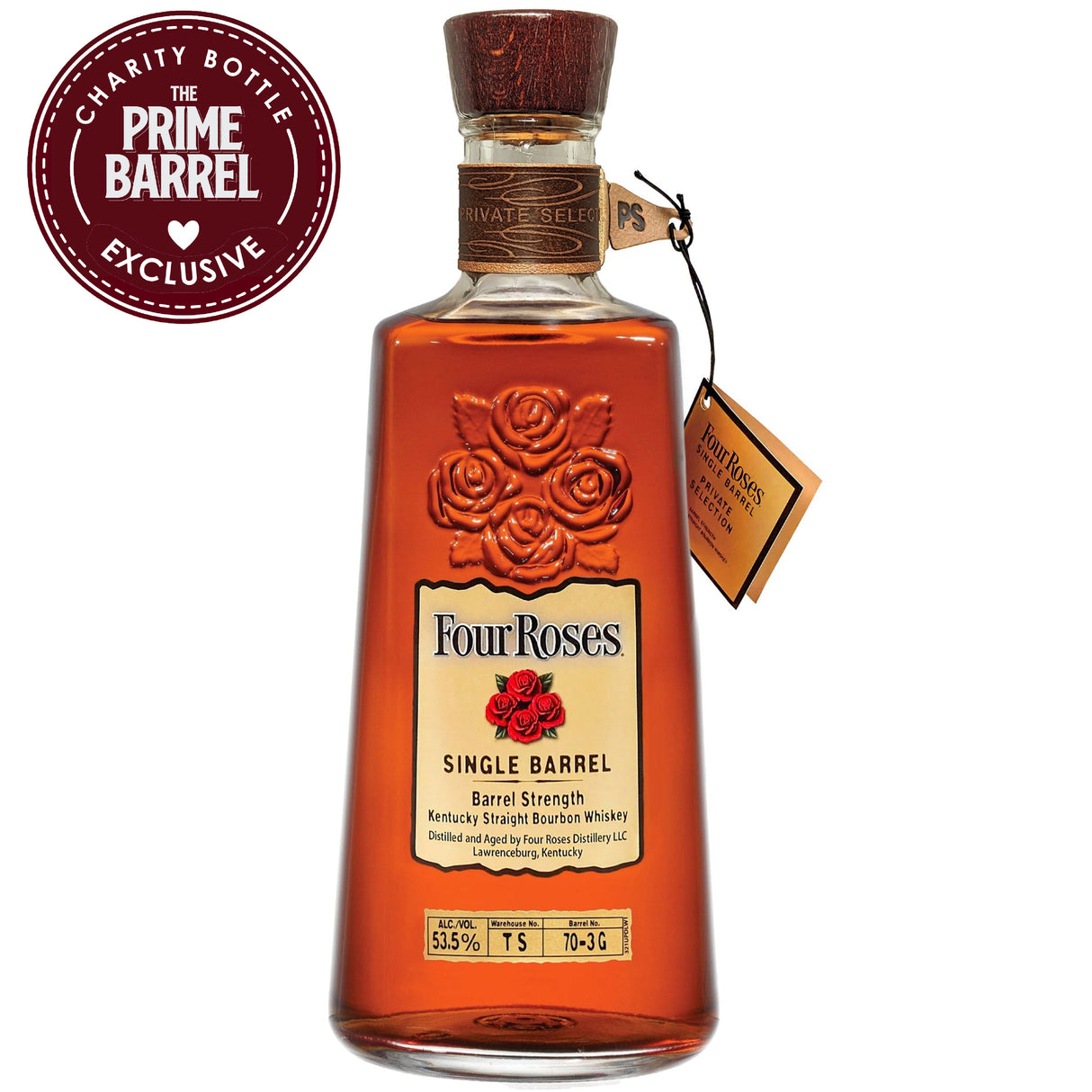 Four Roses "C for Charity" 16 Year Old OESV Single Barrel Kentucky Straight Bourbon Whiskey The Prime Barrel Pick 53.5% (TS-70-3G)