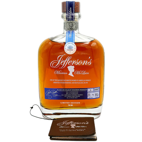 Jefferson's Marian McLain Limited Edition Blend of Straight Bourbon Whiskeys - Grain & Vine | Natural Wines, Rare Bourbon and Tequila Collection