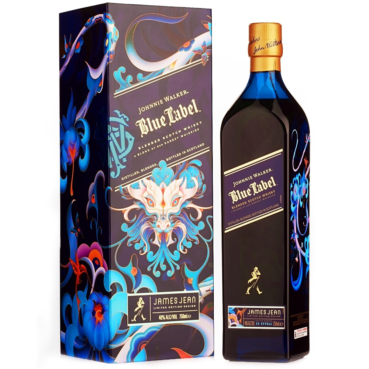 Johnnie Walker Blue Label James Jean Limited Edition Design Year Of The Dragon Scotch Whisky