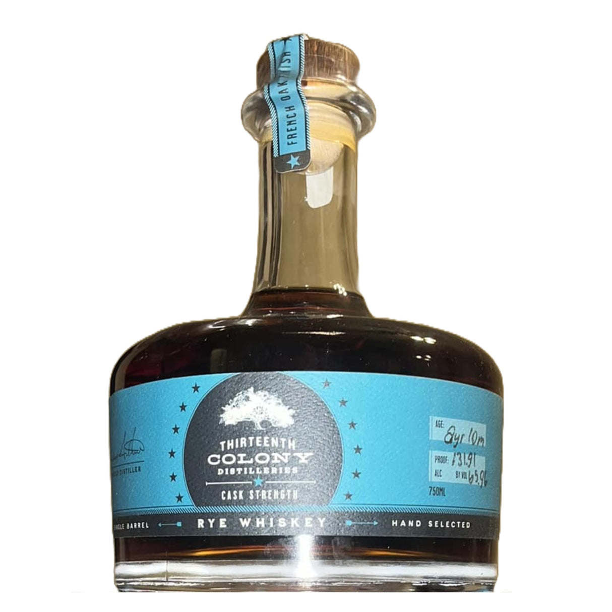 Thirteenth Colony Single Barrel Cask Strength Rye Whiskey - Grain & Vine | Natural Wines, Rare Bourbon and Tequila Collection