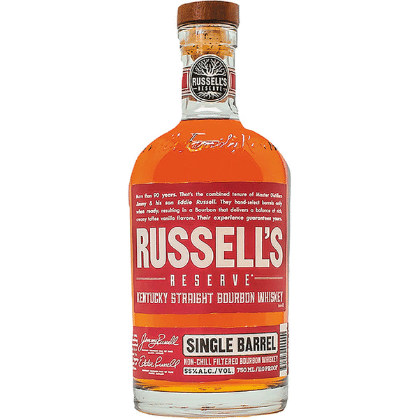 Russell's Reserve Single Barrel Kentucky Straight Bourbon Whiskey - Grain & Vine | Natural Wines, Rare Bourbon and Tequila Collection