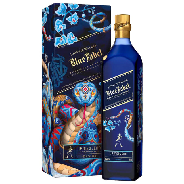 Johnnie Walker Blue Label James Jean Collaboration Year Of Snake Blended Scotch Whisky - Grain & Vine | Natural Wines, Rare Bourbon and Tequila Collection