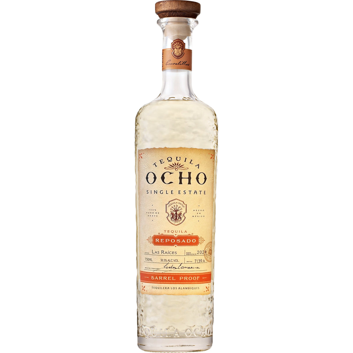 Tequila Ocho Reposado Barrel Proof Las Raíces Tequila