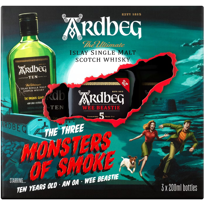 Ardbeg "Monsters Of Smoke" Gift Set - Grain & Vine | Natural Wines, Rare Bourbon and Tequila Collection