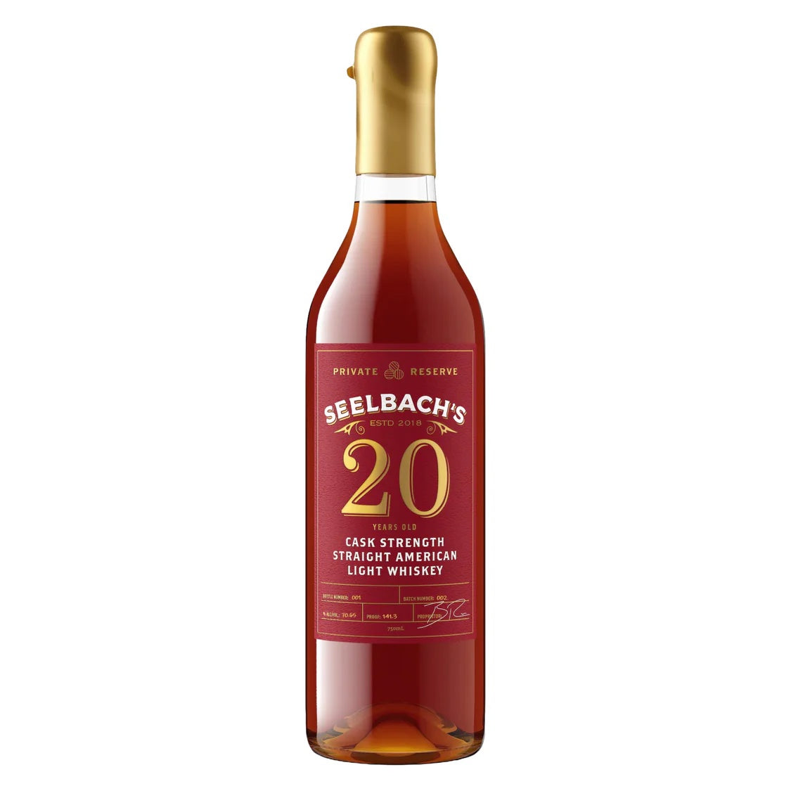 Seelbach’s Private Reserve 20-Year American Light Whiskey