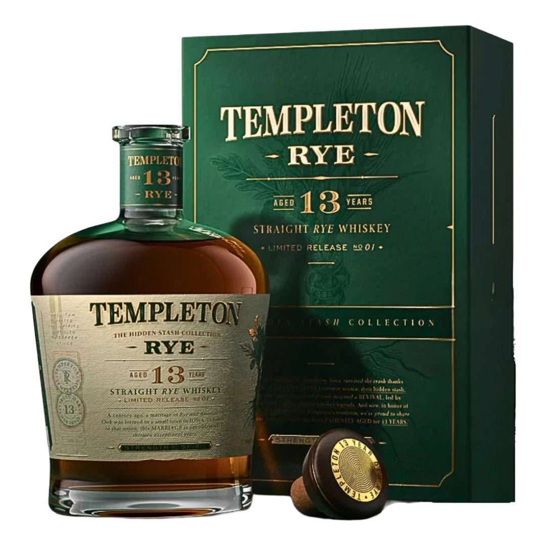 Templeton The Hidden Stash Collection Aged 13 Years Straight Rye Whiskey