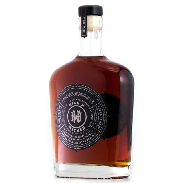 High N' Wicked 12 Years Old The Honorable Straight Bourbon Whiskey Finished In Ex-Cabernet Barrels - Grain & Vine | Natural Wines, Rare Bourbon and Tequila Collection