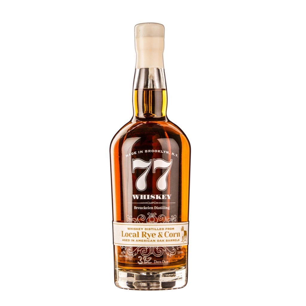 Breuckelen Distilling 77 Whiskey Local Rye & Corn - Grain & Vine | Natural Wines, Rare Bourbon and Tequila Collection