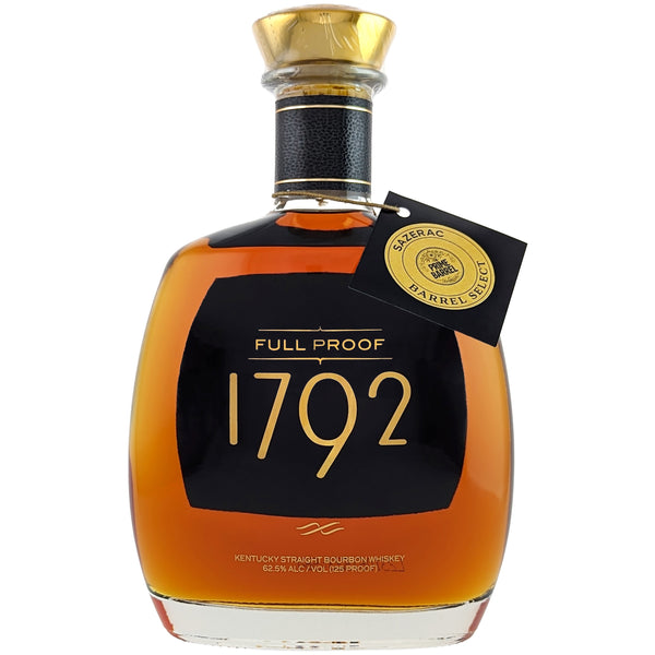 1792 Full Proof  Single Barrel Kentucky Straight Bourbon  The Prime Barrel Selection - Grain & Vine | Natural Wines, Rare Bourbon and Tequila Collection