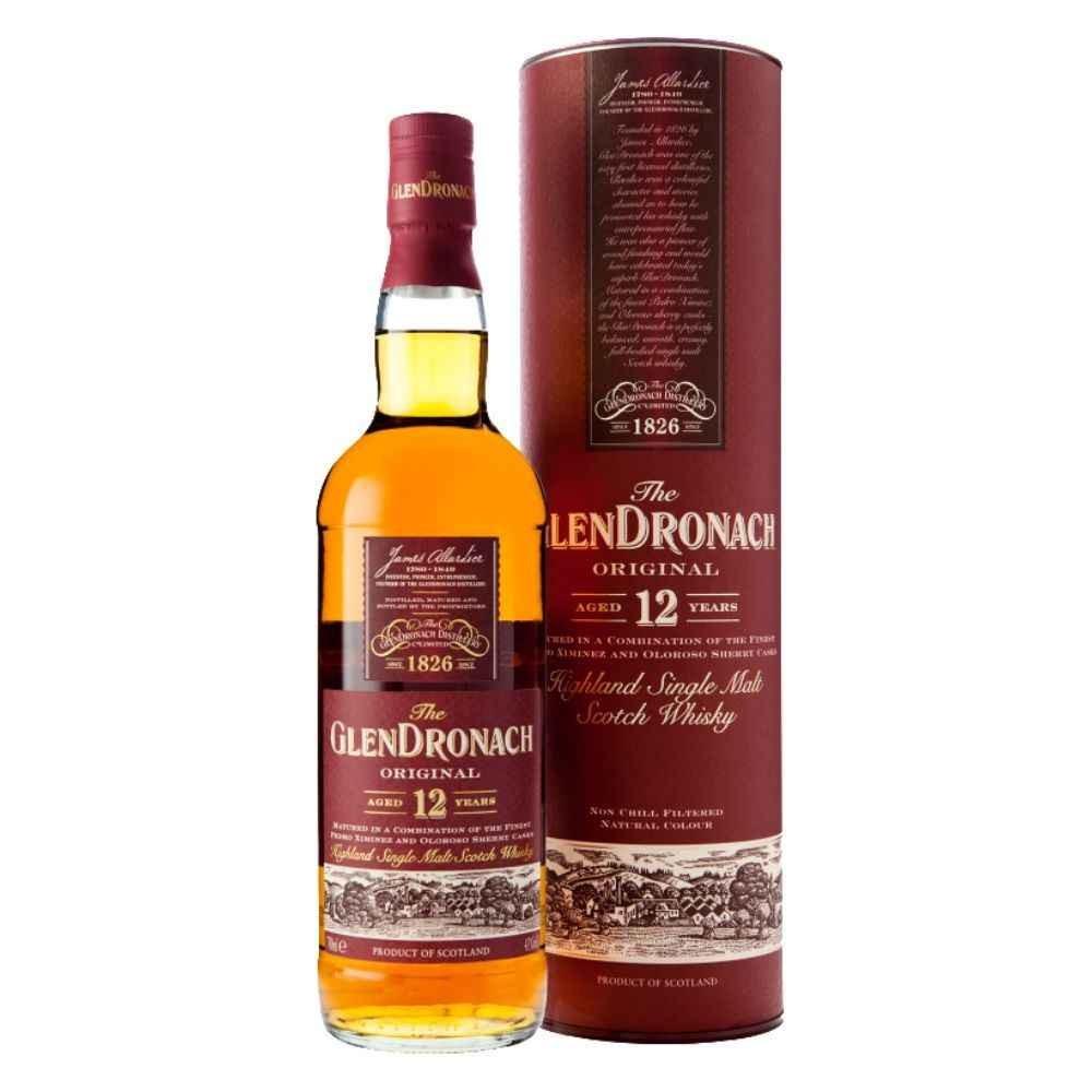 The GlenDronach Original 12 Years Highland Single Malt Scotch Whisky - Grain & Vine | Natural Wines, Rare Bourbon and Tequila Collection