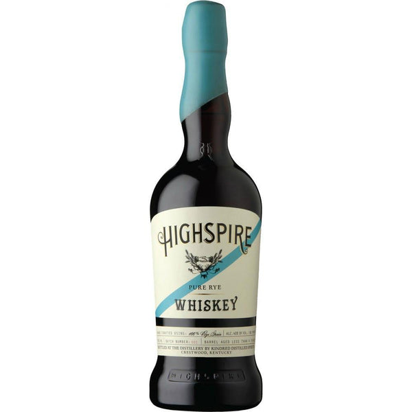 Highspire Pure Rye Whiskey - Grain & Vine | Natural Wines, Rare Bourbon and Tequila Collection