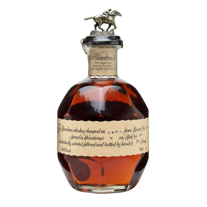 Blanton\'s The Original Single Barrel Bourbon Whiskey – Grain & Vine |  Natural Wines, Rare Bourbon and Tequila Collection