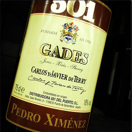 Bodegas 501 Pedro Ximenez Viejo Gades - Grain & Vine | Natural Wines, Rare Bourbon and Tequila Collection