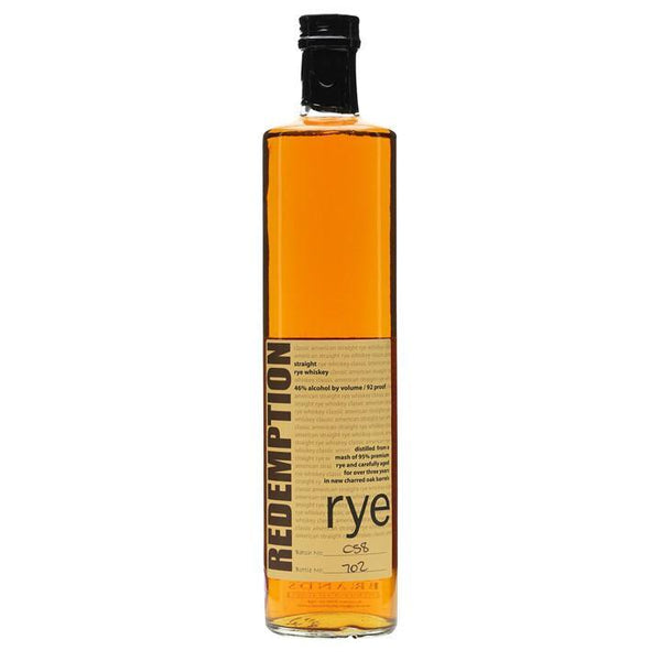 Redemption Rye Whiskey - Grain & Vine | Natural Wines, Rare Bourbon and Tequila Collection