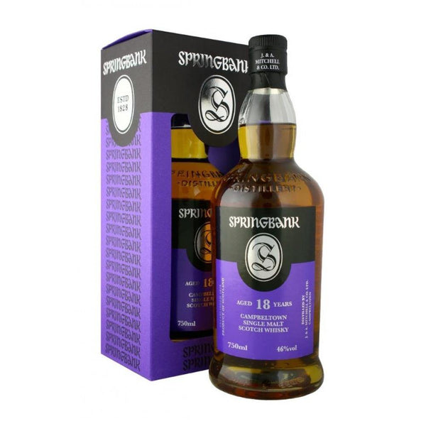 Springbank 18 Year Old Single Malt Scotch Whisky - Grain & Vine | Natural Wines, Rare Bourbon and Tequila Collection