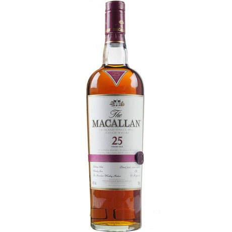 The Macallan Sherry Oak 25 Years Old Highland Single Malt Scotch Whisky - Grain & Vine | Natural Wines, Rare Bourbon and Tequila Collection