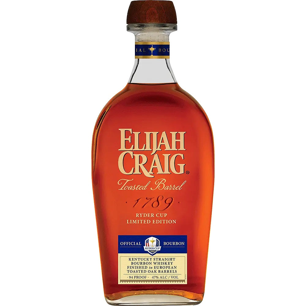 Elijah Craig Ryder Cup Limited Edition Toasted Barrel Straight Bourbon Whiskey - Grain & Vine | Natural Wines, Rare Bourbon and Tequila Collection