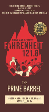 Del Bac "Fahrenheit 121.8" American Single Malt Whiskey The Prime Barrel Pick #5 - Grain & Vine | Natural Wines, Rare Bourbon and Tequila Collection