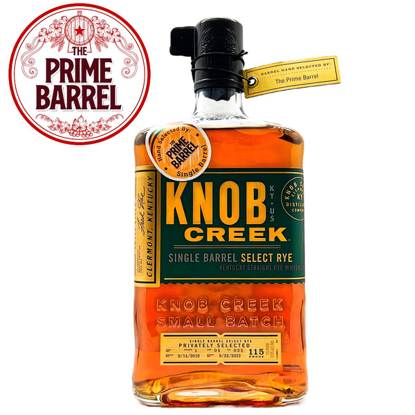 Knob Creek "Get Rye Tonight" 6 Year Old Single Barrel Kentucky Straight Rye Whiskey The Prime Barrel Pick #47 - Grain & Vine | Natural Wines, Rare Bourbon and Tequila Collection