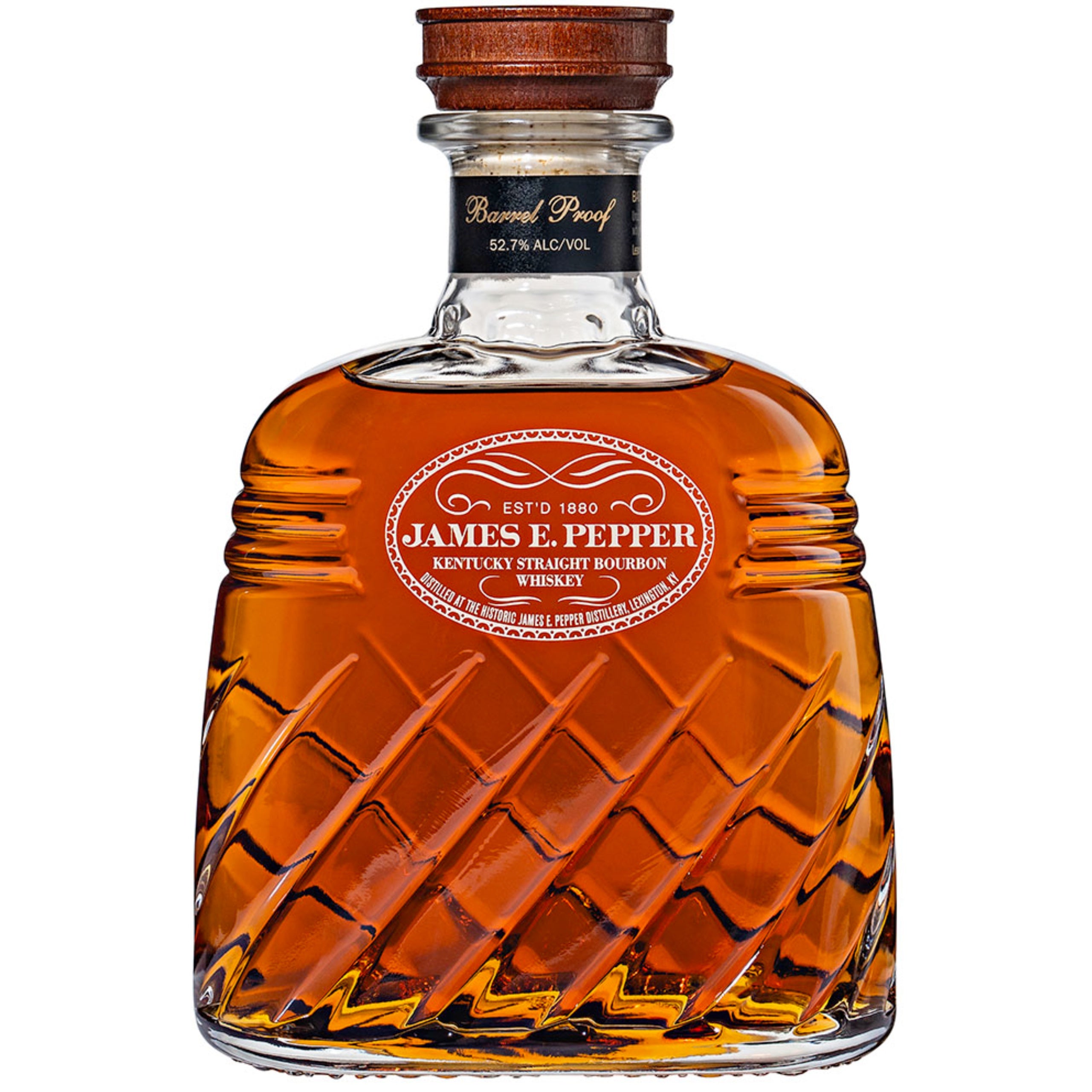 James E. Pepper Decanter Barrel Proof Kentucky Straight Bourbon Whiske –  Grain \u0026 Vine | Natural Wines, Rare Bourbon and Tequila Collection, image size:2561x2561