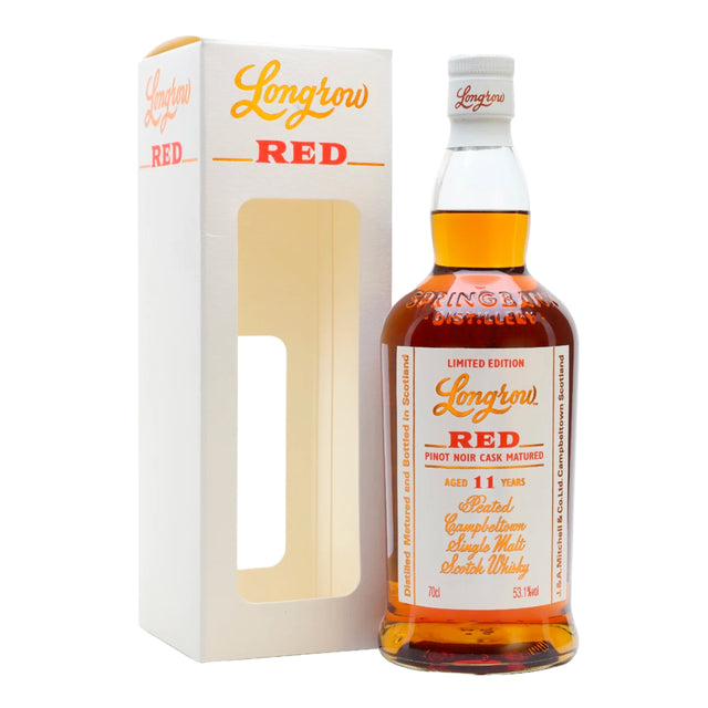 Longrow "Red" 11 Years Limited Edition Peated Campbeltown Single Malt Scotch Whisky - Grain & Vine | Natural Wines, Rare Bourbon and Tequila Collection