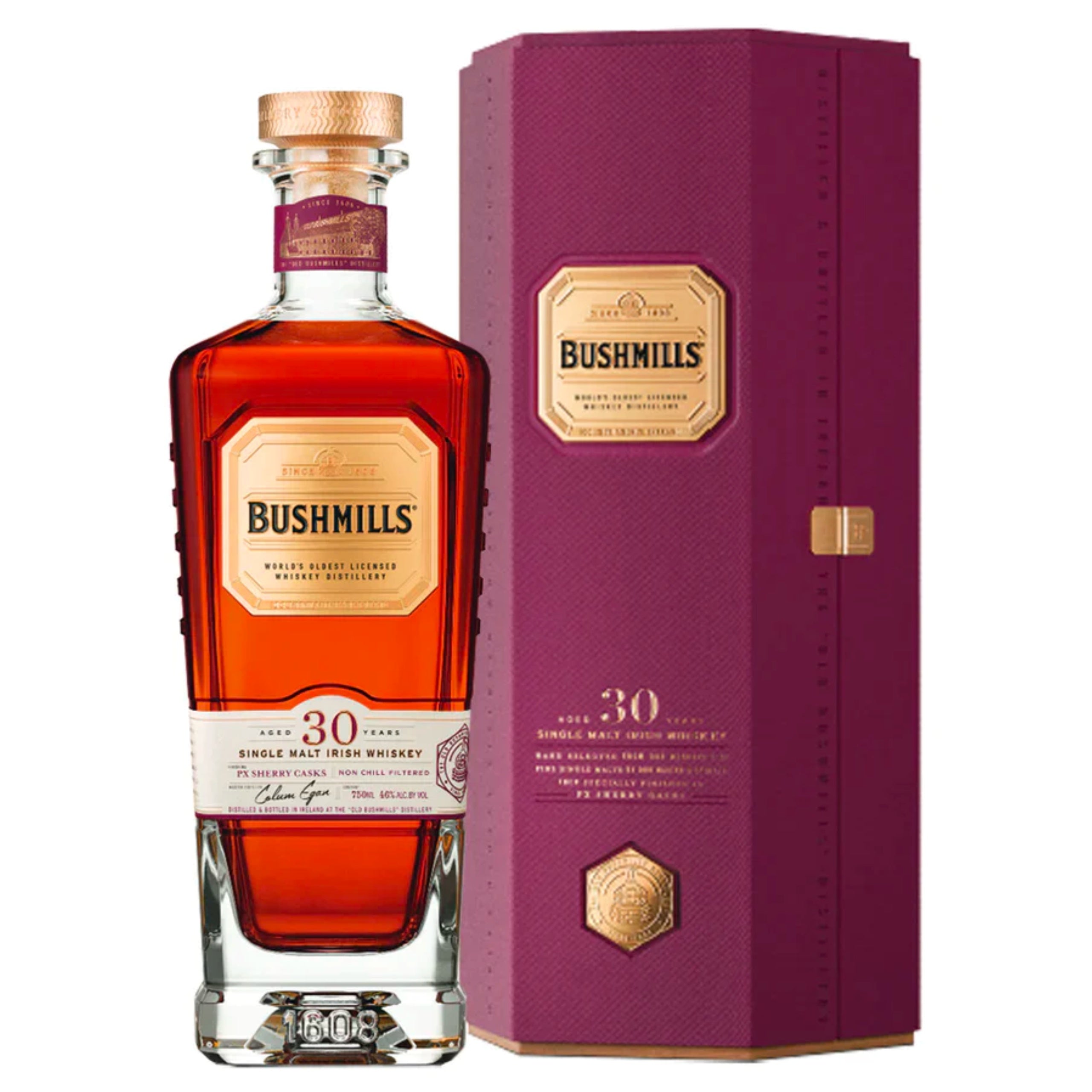 Bushmills 30-Year-Old Single Malt Irish Whiskey – Grain & Vine