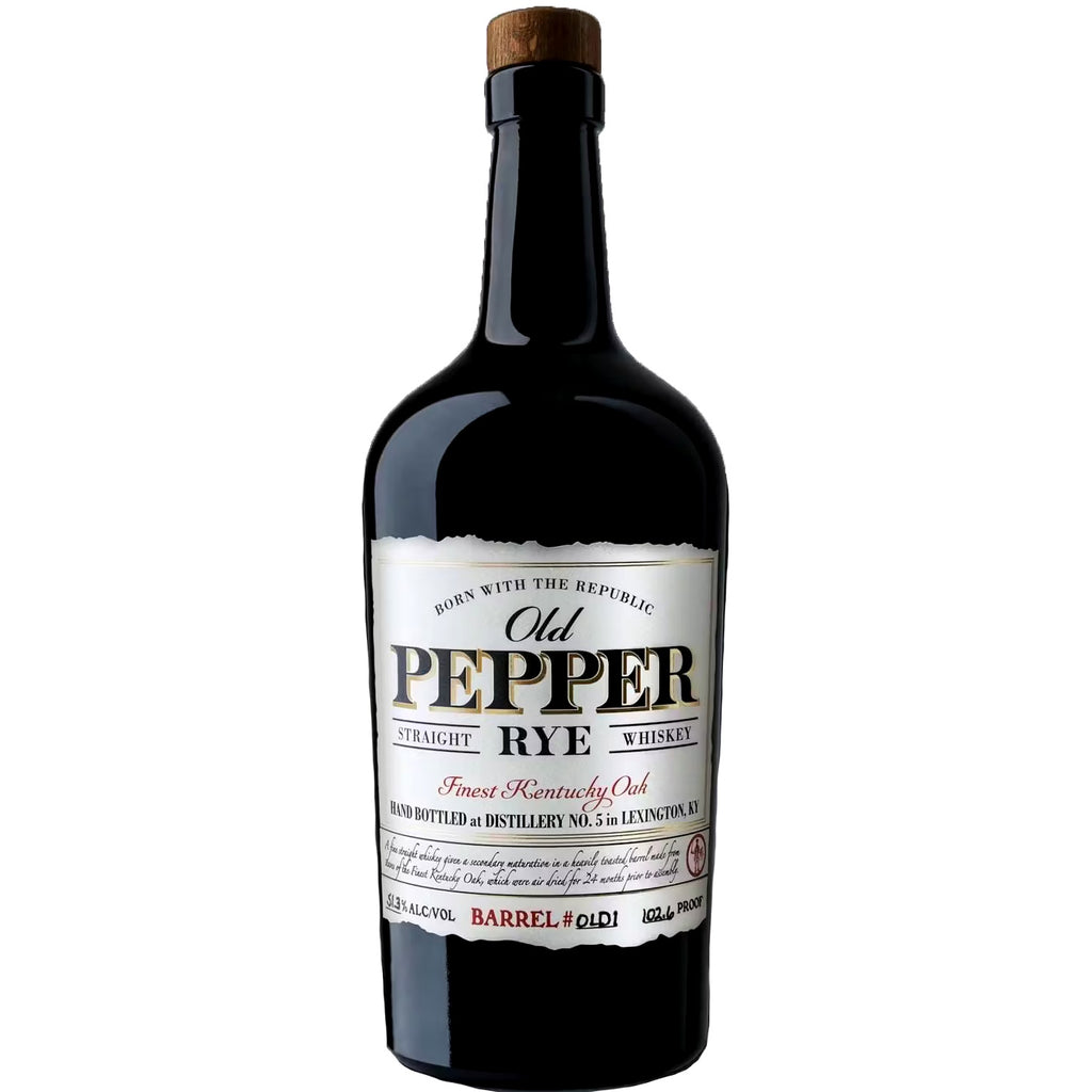 Old Pepper Distillery "Finest Kentucky Oak" Straight Rye Whiskey - Grain & Vine | Natural Wines, Rare Bourbon and Tequila Collection