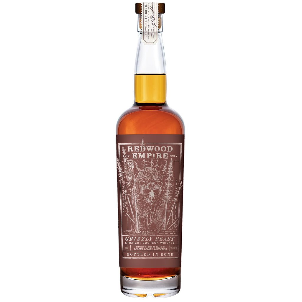 Redwood Empire "Grizzly Beast" Bottle in Bond Straight Bourbon Whiskey - Grain & Vine | Natural Wines, Rare Bourbon and Tequila Collection