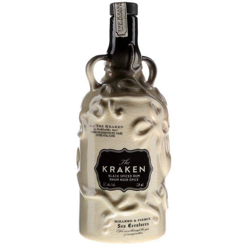 The Kraken Black Spiced Rum Ceramic Bottle - Grain & Vine | Natural Wines, Rare Bourbon and Tequila Collection